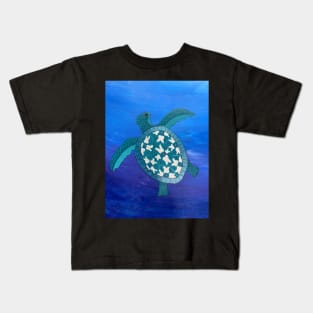 Sea Turtle with Teeth Kids T-Shirt